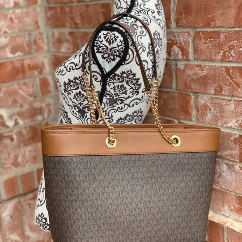 Michael kors shania large chain tote bag brown - Picture 5 of 8